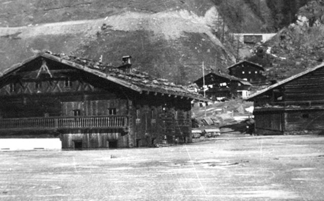 Versunkene Bauernhöfe in Vernagt