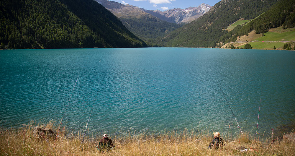 Fischen direkt im Stausee Vernagt
